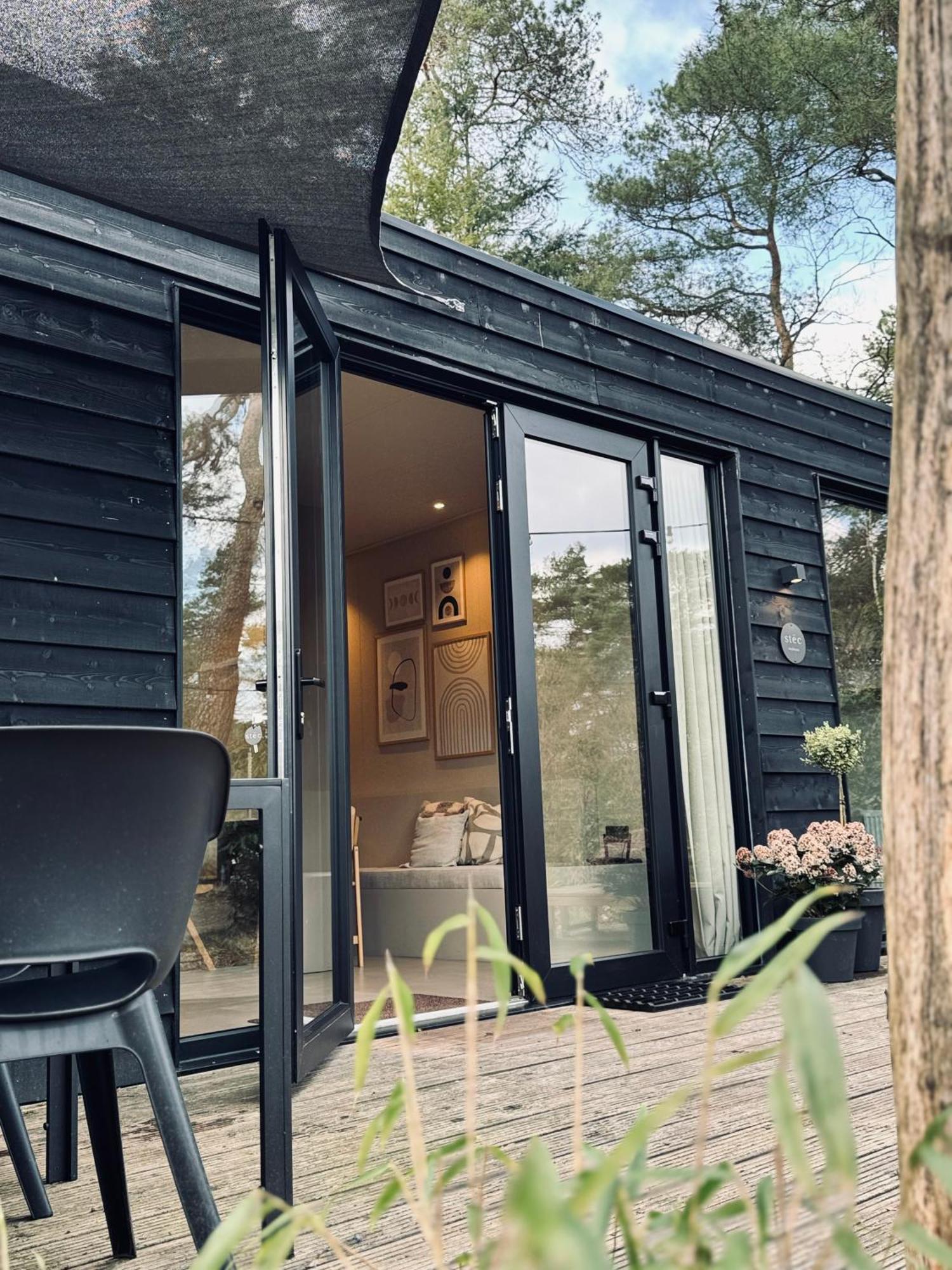 Luxe Tiny House Stec Midden Op De Veluwe In Nunspeet Villa Eksteriør billede