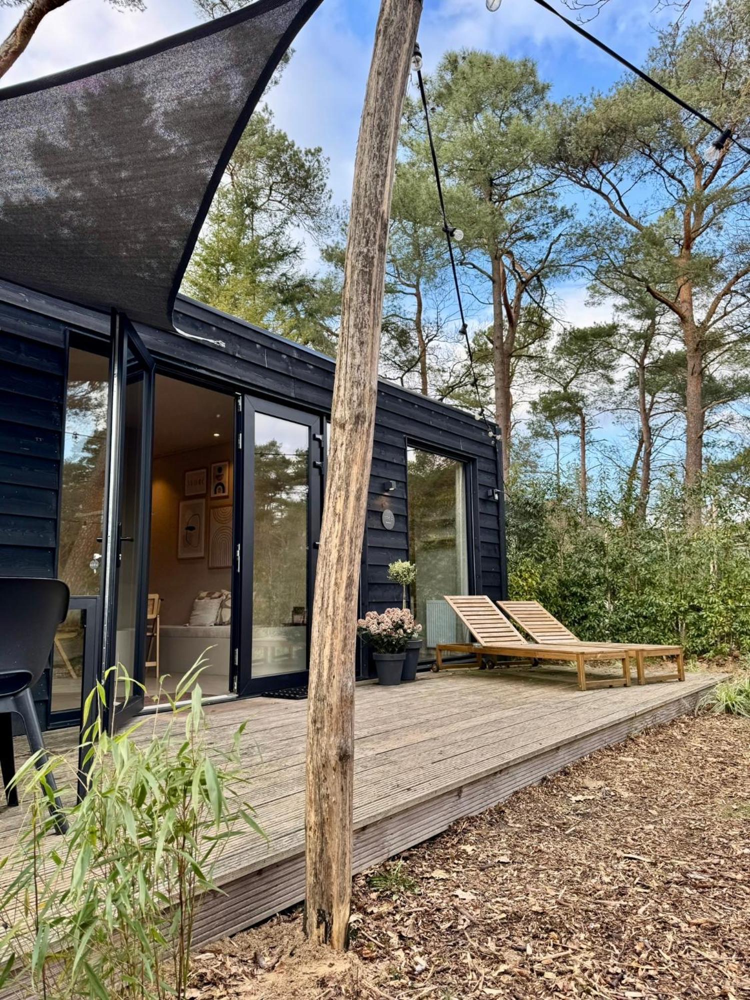 Luxe Tiny House Stec Midden Op De Veluwe In Nunspeet Villa Eksteriør billede